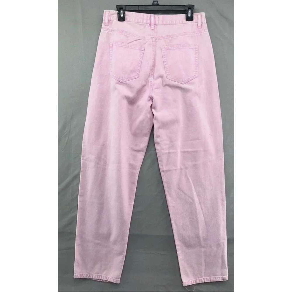 Rue 21‎ Shine Star Pink Tie Dye High Waist Pleated Jeans Women's Size 11